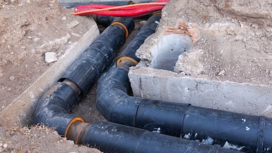 Sewer line work